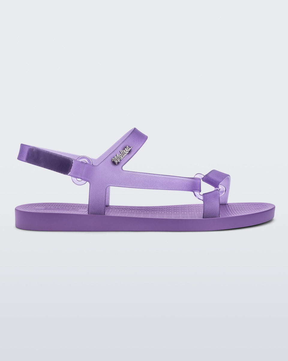 Sun Downtown Sandal in Lilac/Clear Lilac – Melissa Shoes