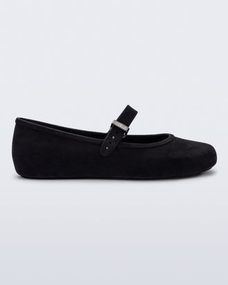 Product element, title Soft Ballerina Velvet in Black
 price $89.00