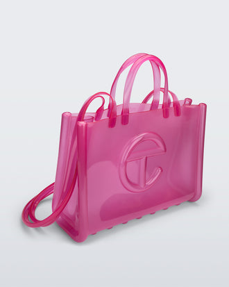 Product element, title Large Jelly Shopper in Pink
 price $250.00