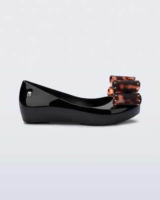 Product element, title Ultragirl Classic Bow in Black/Tortoise
 price $59.00