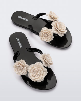 Product element, title Harmonic Springtime in Black/Beige
 price $49.00