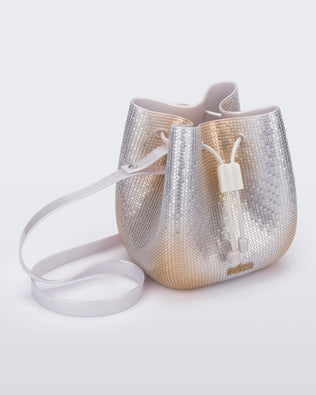 Product element, title Lux Bag in Silver/Gold
 price $79.00