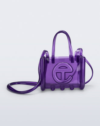 Product element, title Small Jelly Shopper in Purple
 price $150.00