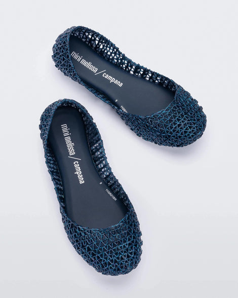 Mini Melissa Campana Glitter Blue Product Image 4