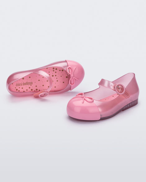 Mini Melissa Sweet Love Cap Toe Pink Pearl Product Image 2