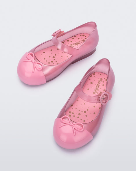 Mini Melissa Sweet Love Cap Toe Pink Pearl Product Image 3