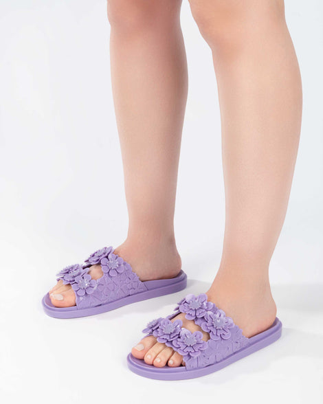 Melissa Wide Blossom Slide Lilac Product Image 2