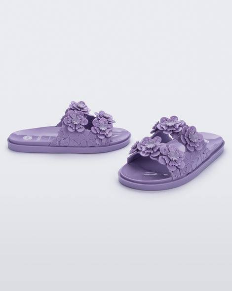 Melissa Wide Blossom Slide Lilac Product Image 3