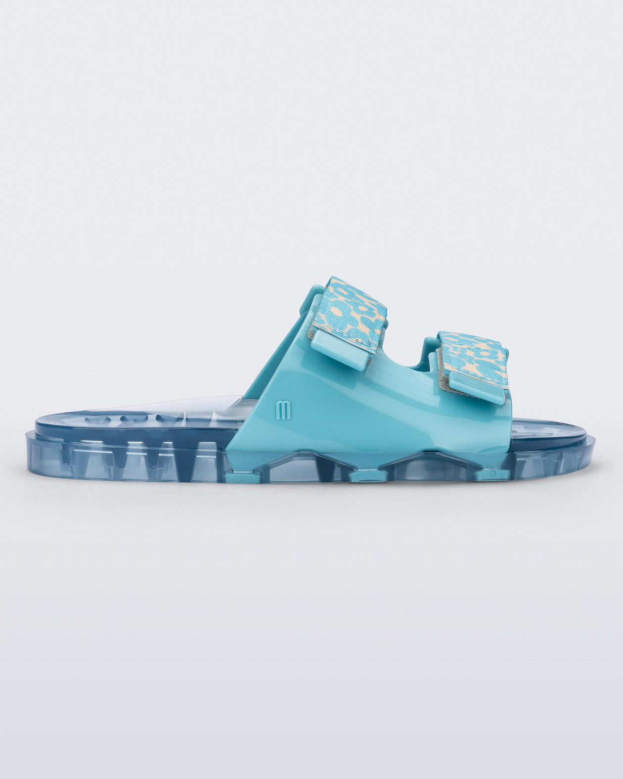 Off white jelly sandals blue hotsell