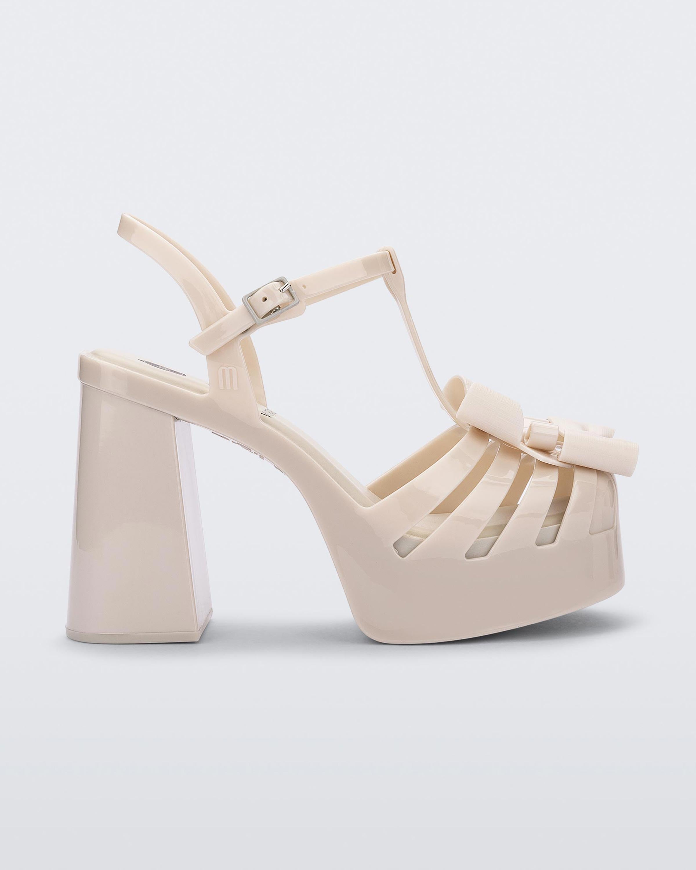 Tie Party Heel in Beige – Melissa Shoes