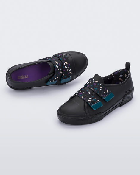 Cool Sneaker in Black Purple Melissa Shoes