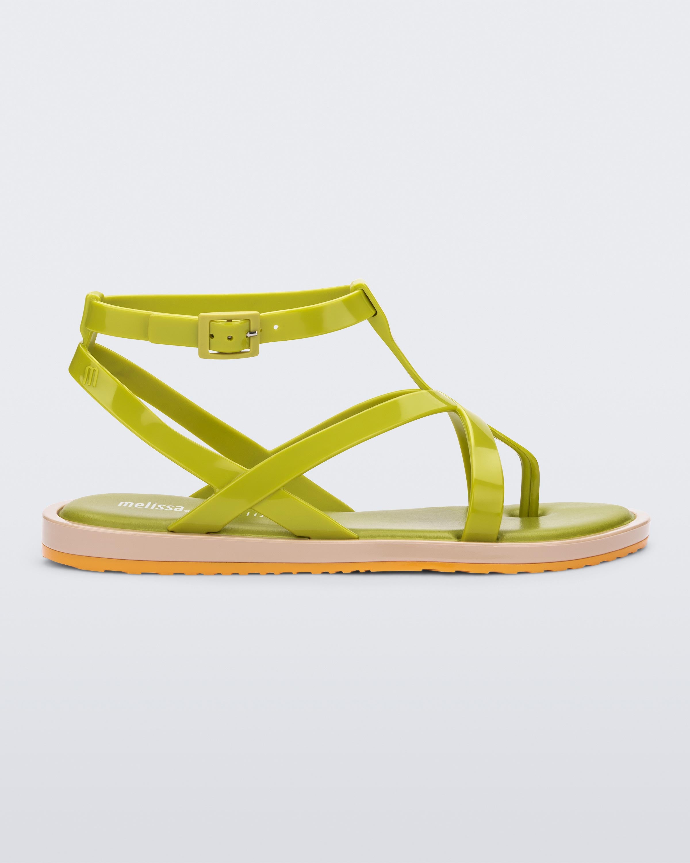 Tiara Neon Pink Flat Sandals | Pink flats, Sandals, Pink sandals