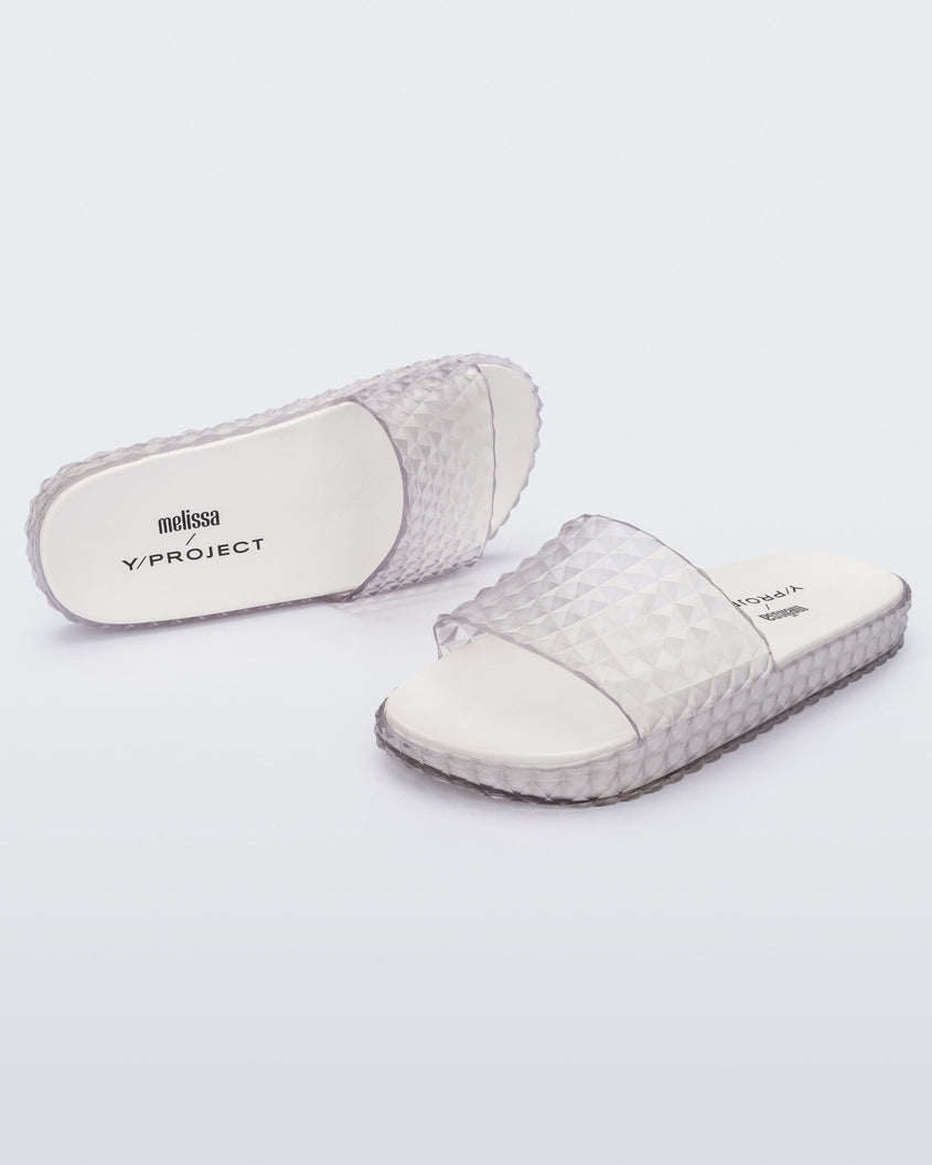 Wide Slide in White – Melissa Shoes