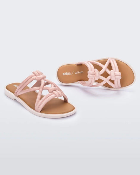 Melissa Wave Slide Pink/Beige Product Image 4