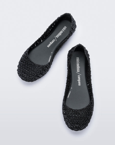 Mini Melissa Campana Black Glitter Product Image 2